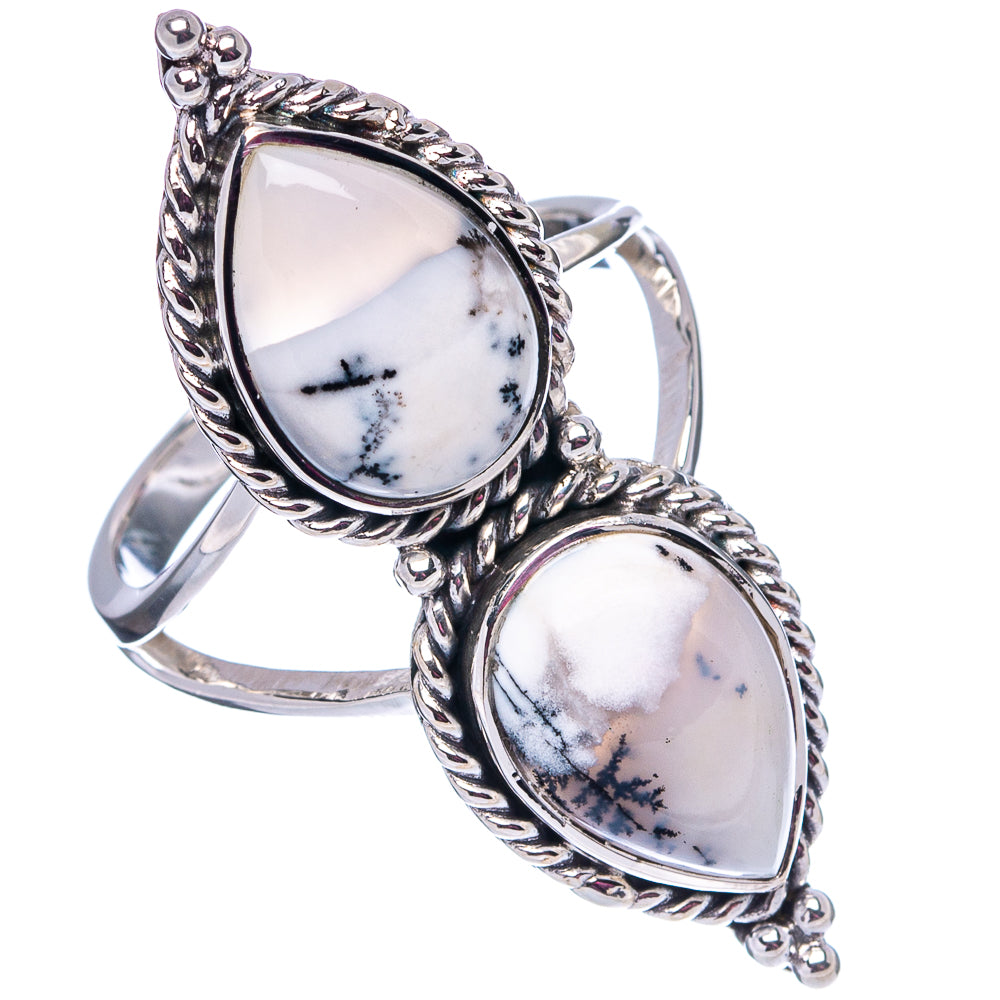 Premium Dendritic Opal Ring Size 8.75 (.925 Sterling Silver)