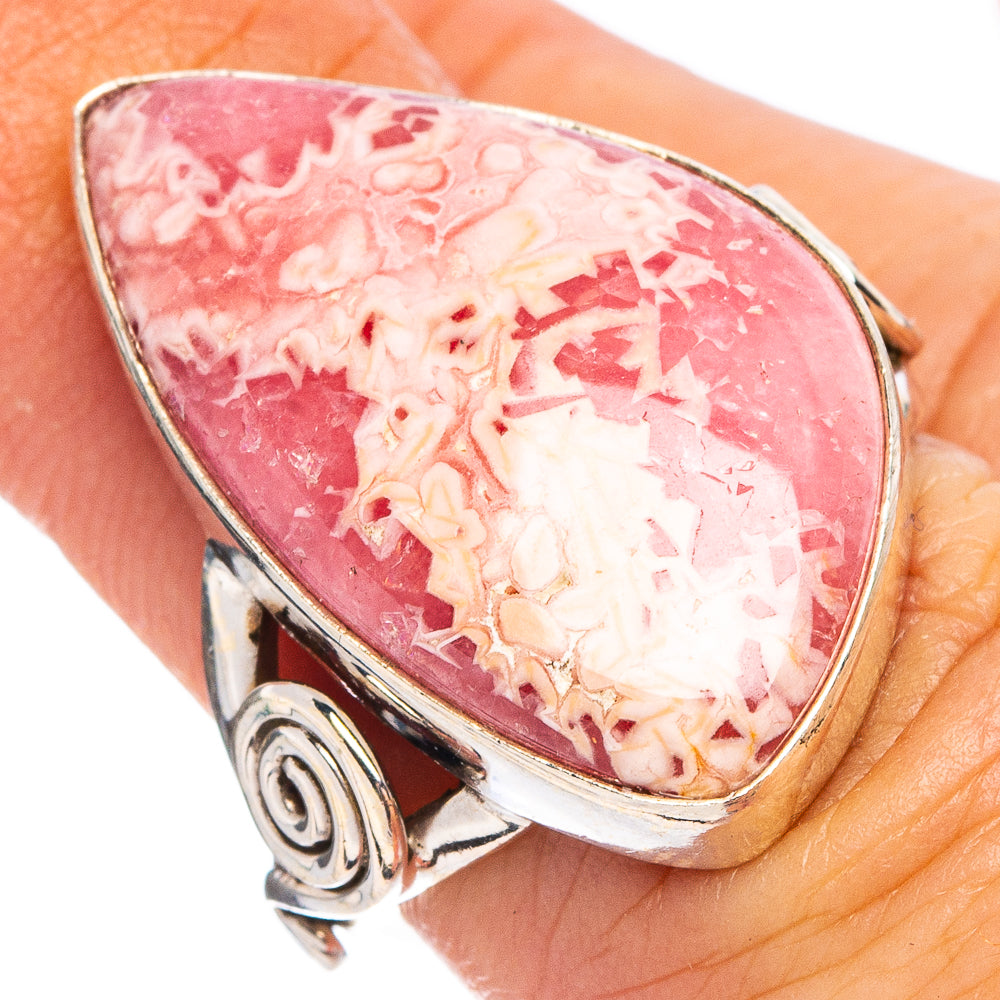 Rhodochrosite Ring Size 6 (.925 Sterling Silver)
