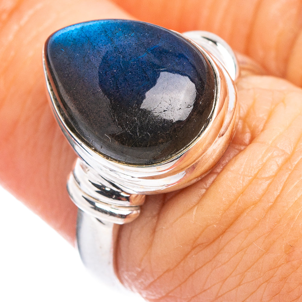Labradorite Ring Size 6.75 (.925 Sterling Silver)