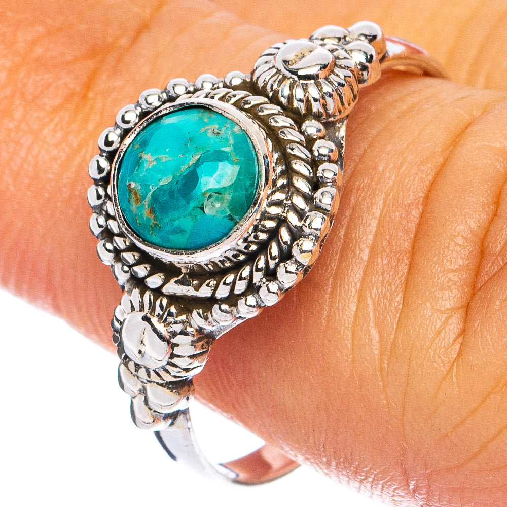 Mohave Turquoise Ring Size 8 (925 Sterling Silver) R8253