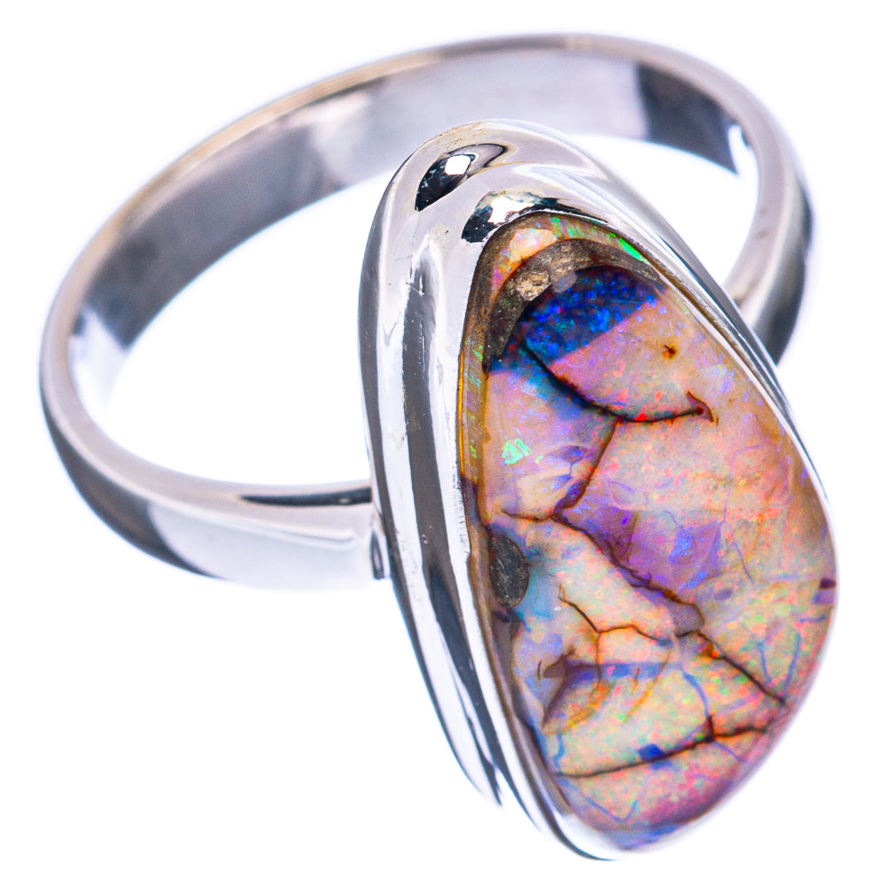 Rare Sterling Opal Ring Size 7.25 (925 Sterling Silver) R3039