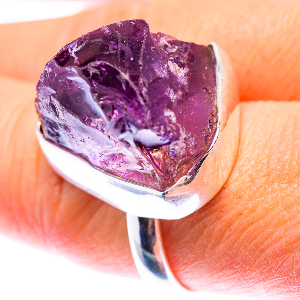 Raw Amethyst Ring Size 9.25 (925 Sterling Silver) RING140127