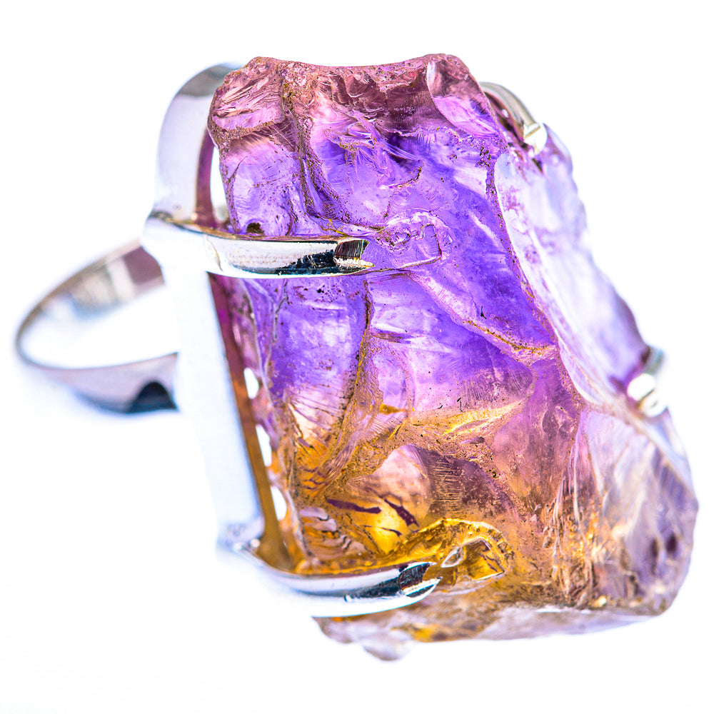 Large Raw Ametrine Ring Size 7.75 (925 Sterling Silver) RING140187
