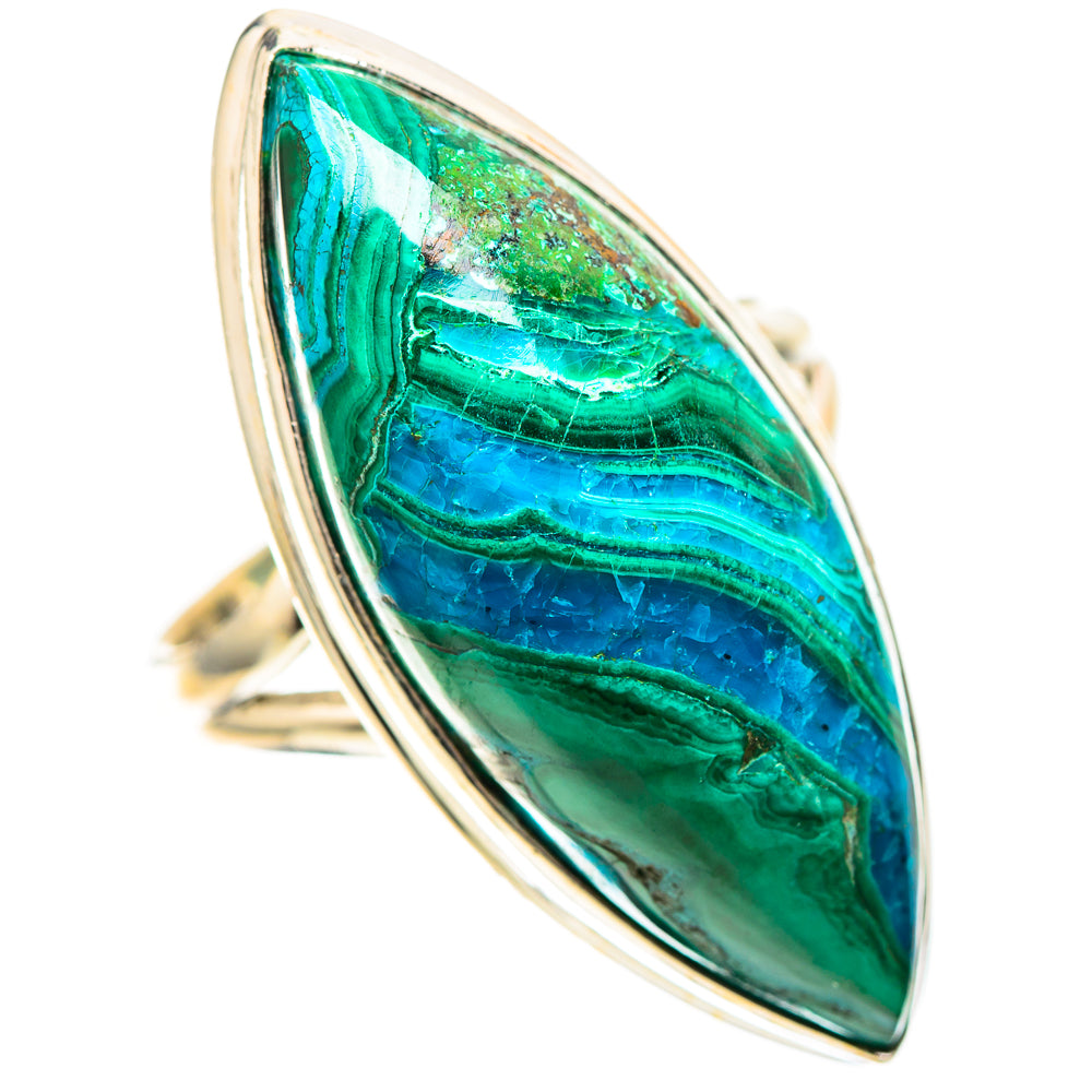 Large Chrysocolla Ring Size 8 (925 Sterling Silver) RING139092