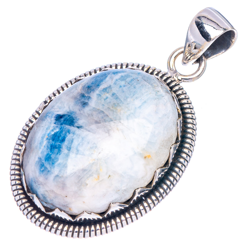 Blue Scheelite Pendant 1 1/2" (925 Sterling Silver) P40608