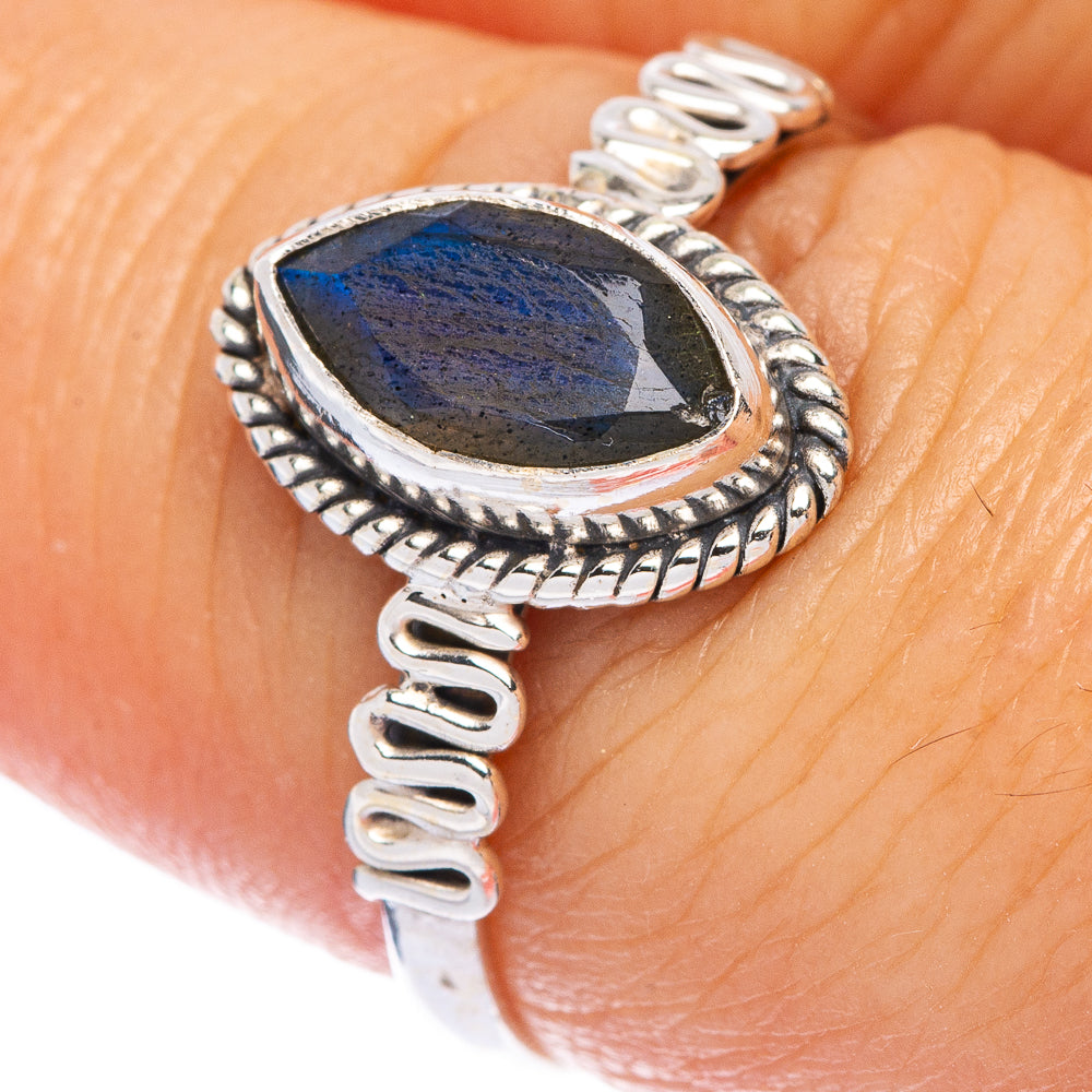 Labradorite Dainty Ring Size 7.25 (925 Sterling Silver) R145791