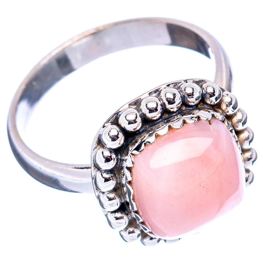 Pink Opal Ring Size 7.5 (.925 Sterling Silver)