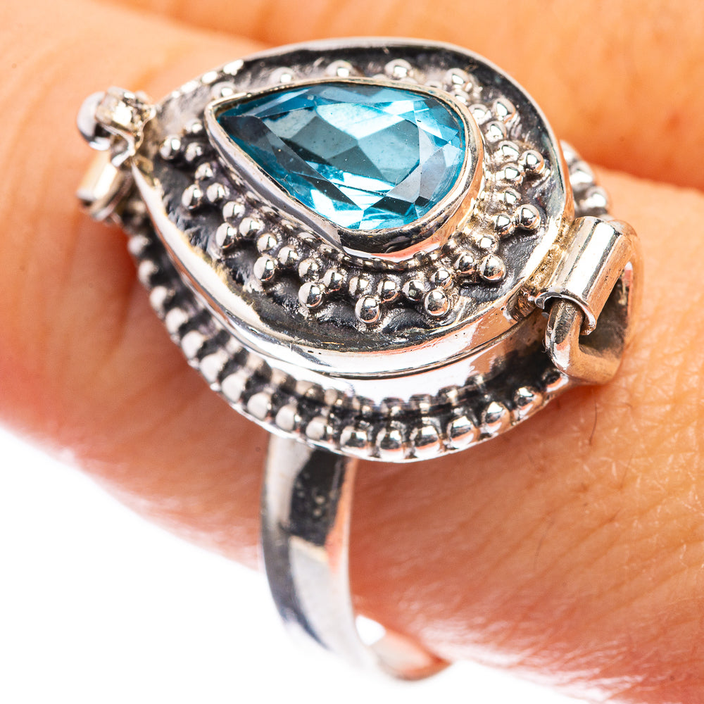 Poison Blue Topaz Ring Size 9.75 (925 Sterling Silver) R143092