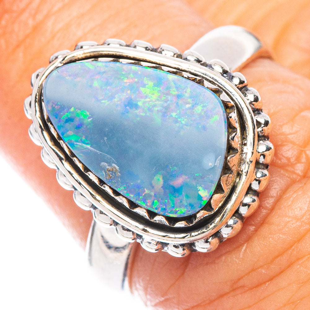 Rare Doublet Opal Ring Size 6.5 (925 Sterling Silver) R7104