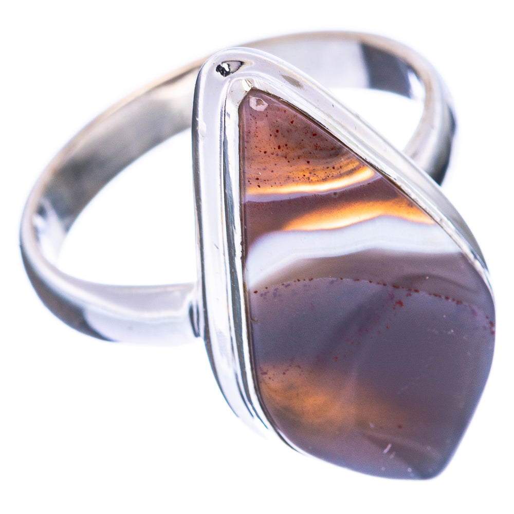 Botswana Agate Ring Size 7.75 (925 Sterling Silver) R3107