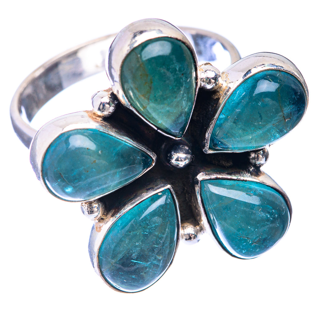 Large Blue Fluorite Ring Size 9 (925 Sterling Silver) R141362