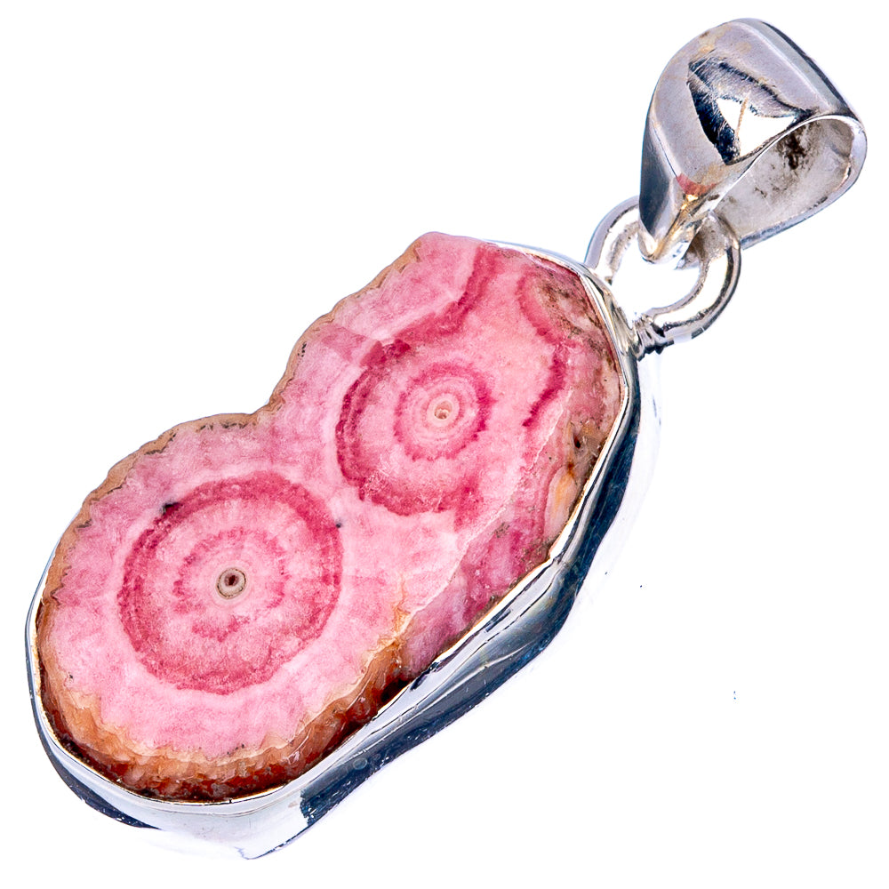 Rare Rhodochrosite Stalactite Pendant 1 1/4" (925 Sterling Silver) P42925