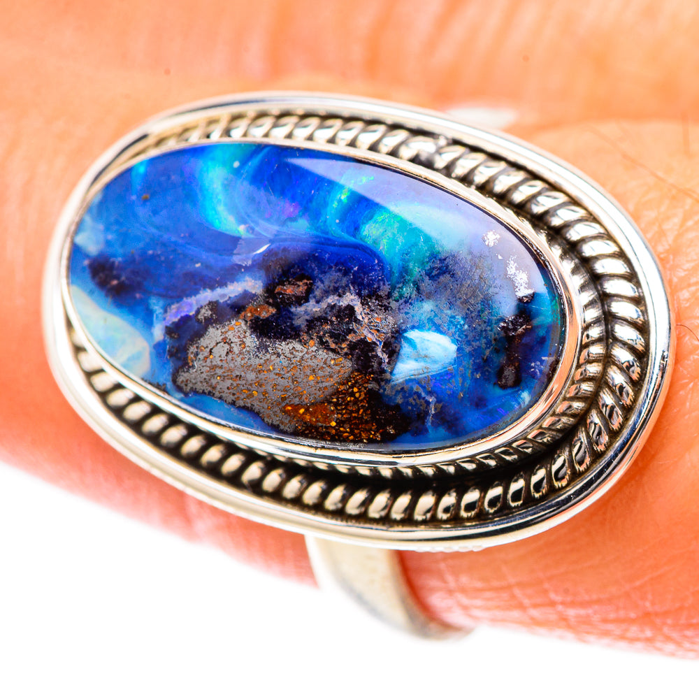 Boulder Opal Ring Size 8 (925 Sterling Silver) RING137844