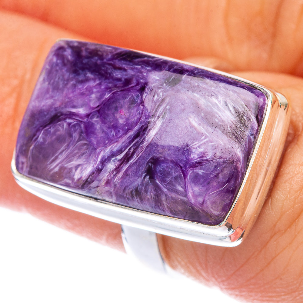 Charoite Ring Size 5.75 (925 Sterling Silver) R144886