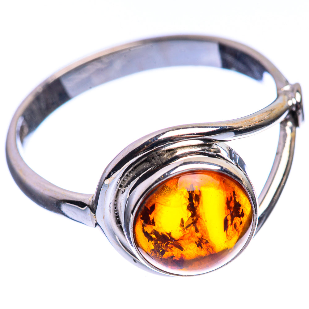 Baltic Amber Ring Size 7 (925 Sterling Silver) R142929