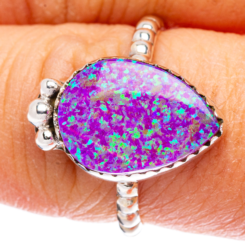 Synthetic Opal Ring Size 8 (925 Sterling Silver) R146129