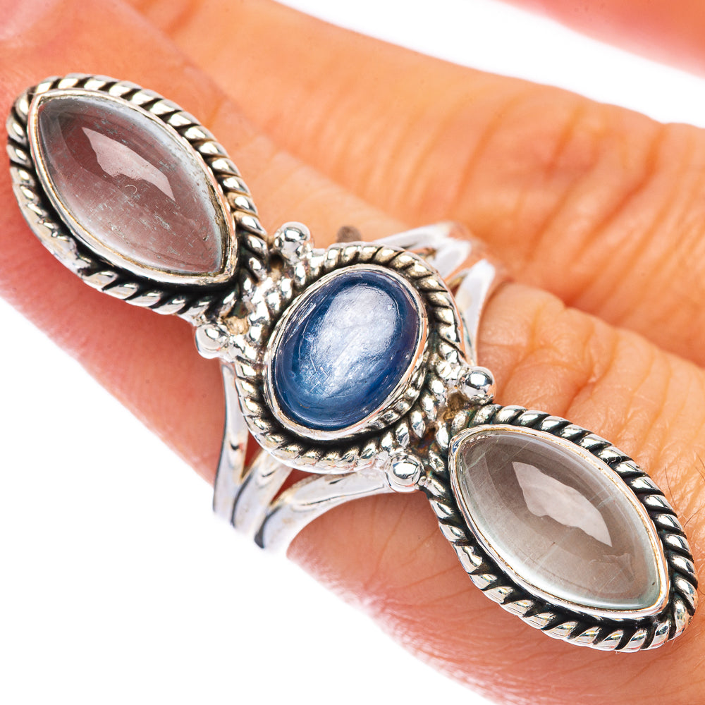 Large Kyanite, Aquamarine Ring Size 6 (925 Sterling Silver) R144787