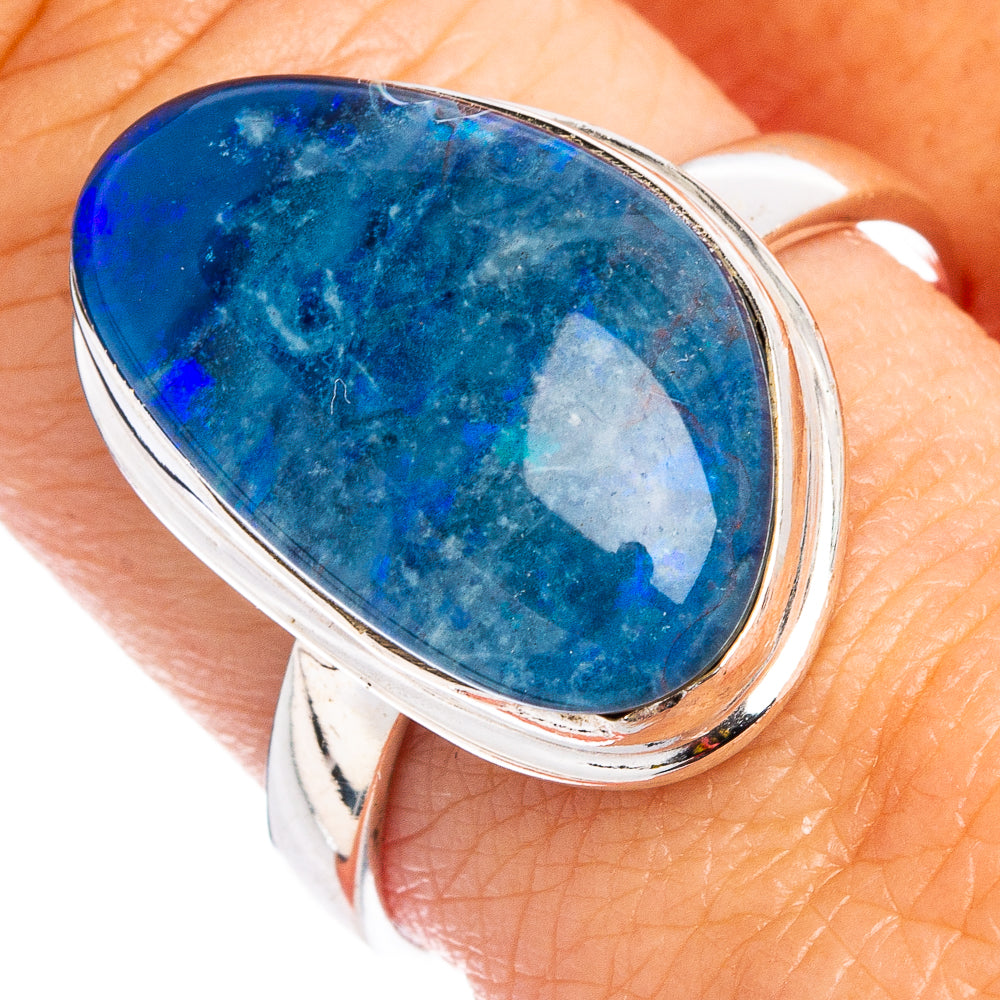 Triplet Opal Ring Size 9.5 (.925 Sterling Silver)