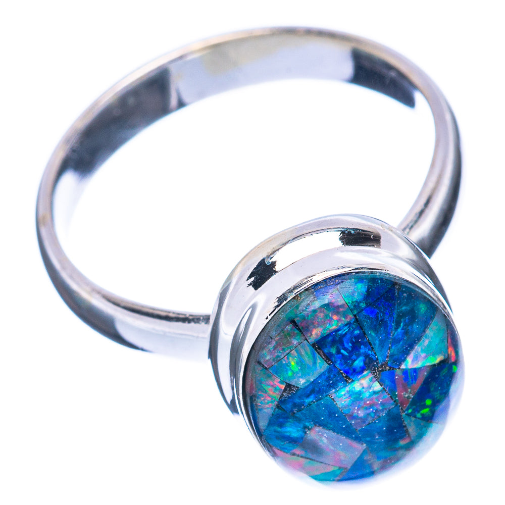 Rare Triplet Opal Ring Size 7 (925 Sterling Silver) R2923