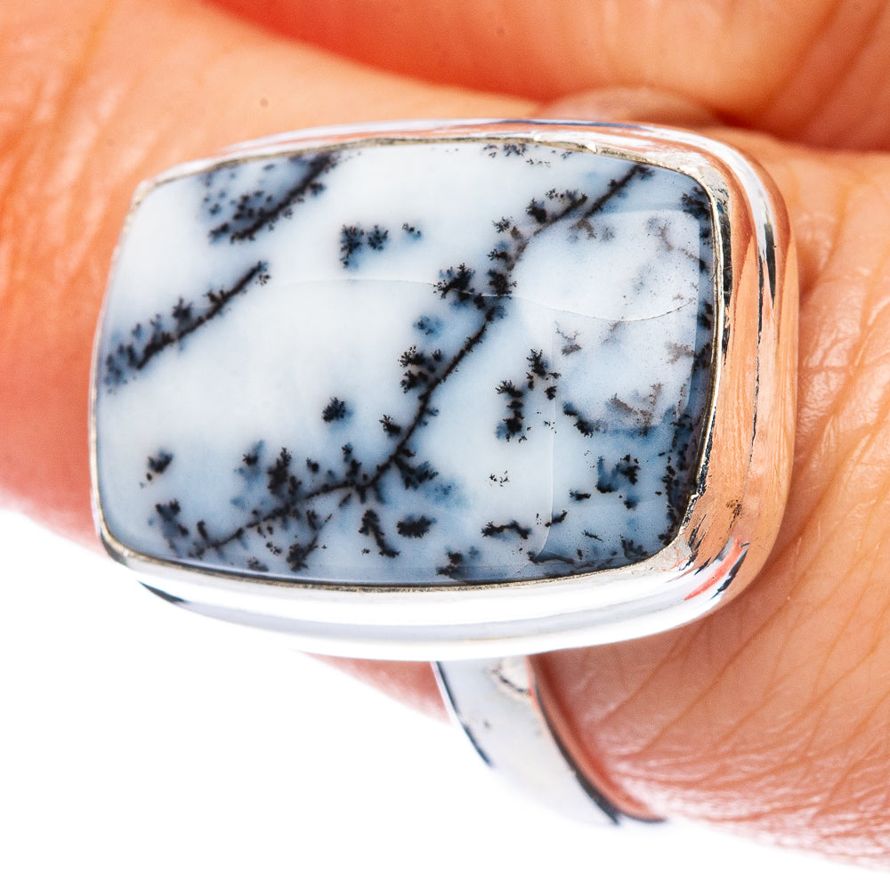 Dendritic Opal Ring Size 8 (925 Sterling Silver) R2945