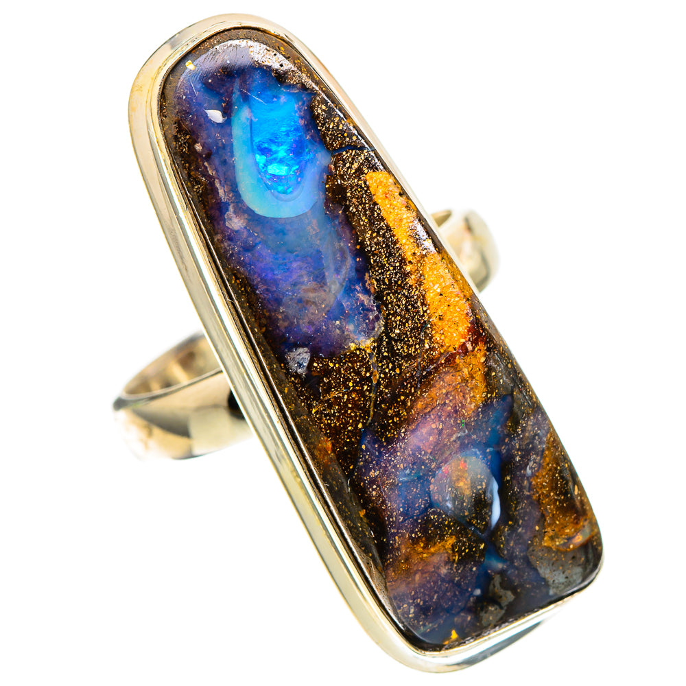 Large Boulder Opal Ring Size 6.5 (925 Sterling Silver) RING138002