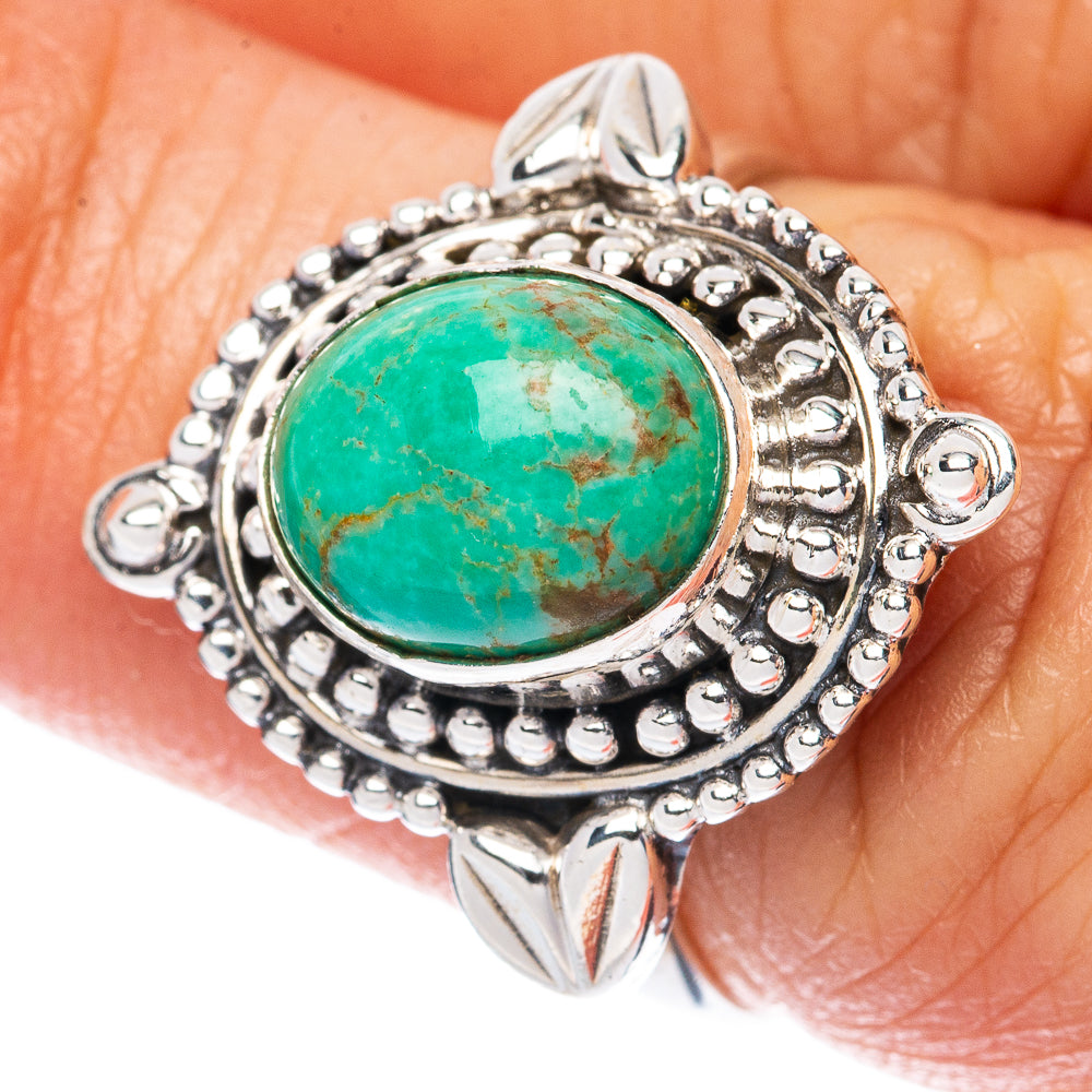 Rare Arizona Turquoise Ring Size 6.75 (925 Sterling Silver) R3340
