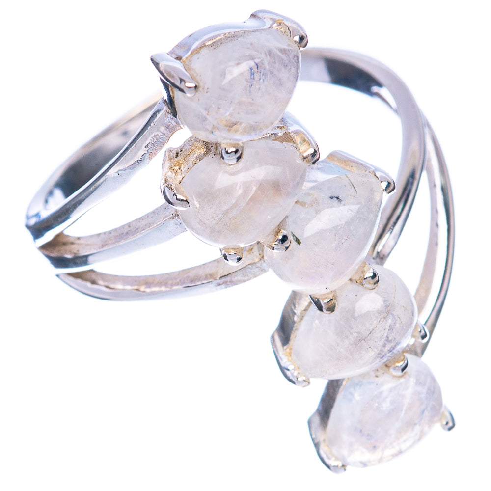 Rainbow Moonstone Ring Size 8 (925 Sterling Silver) R2903