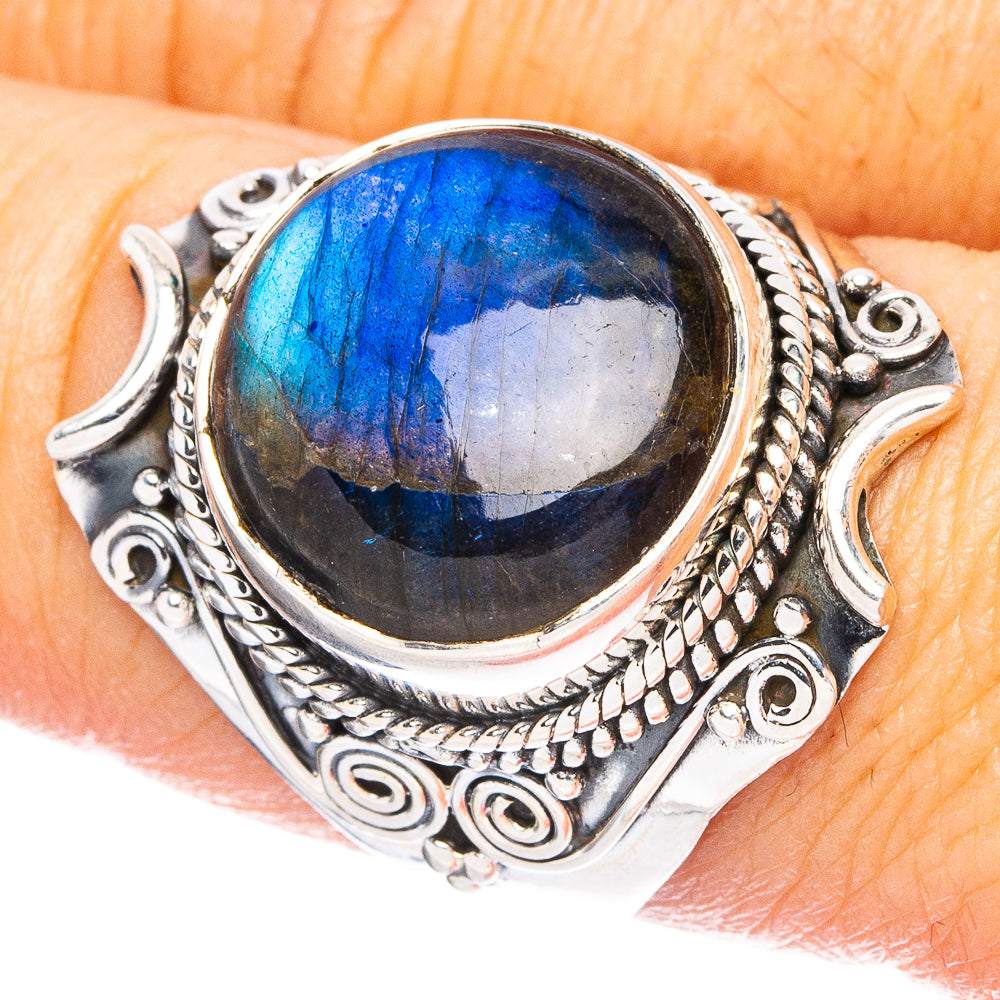 Labradorite 925 Sterling Silver Ring Size 8.75 (925 Sterling Silver) R6423