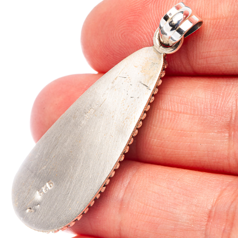 Royston Turquoise Pendant 1 3/8" (.925 Sterling Silver)