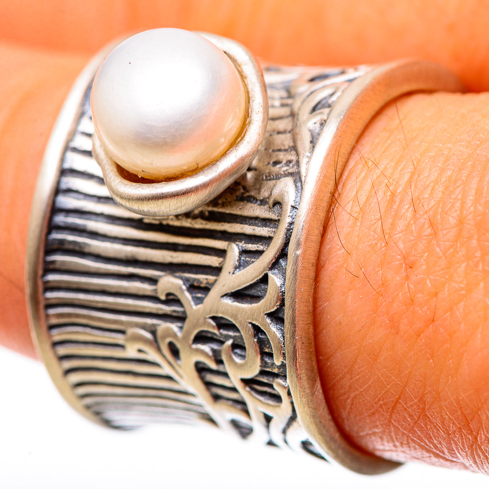 Large Cultured Pearl Ring Size 7.75 (925 Sterling Silver) RING138971