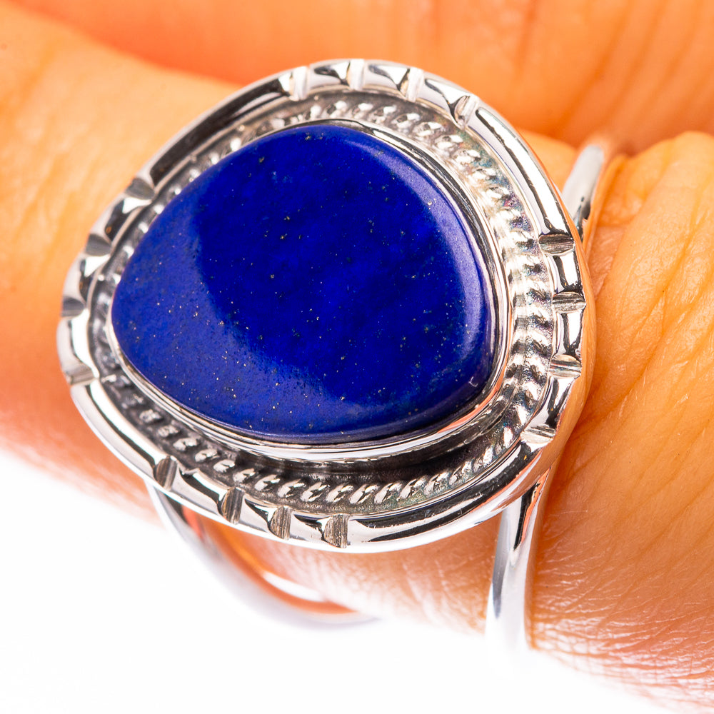 Premium Lapis Lazuli Ring Size 6 (925 Sterling Silver) R141874
