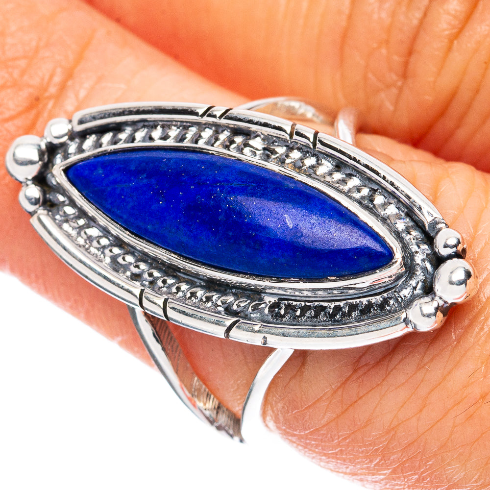 Premium Lapis Lazuli 925 Sterling Silver Ring Size 6.75 Ana Co R3607