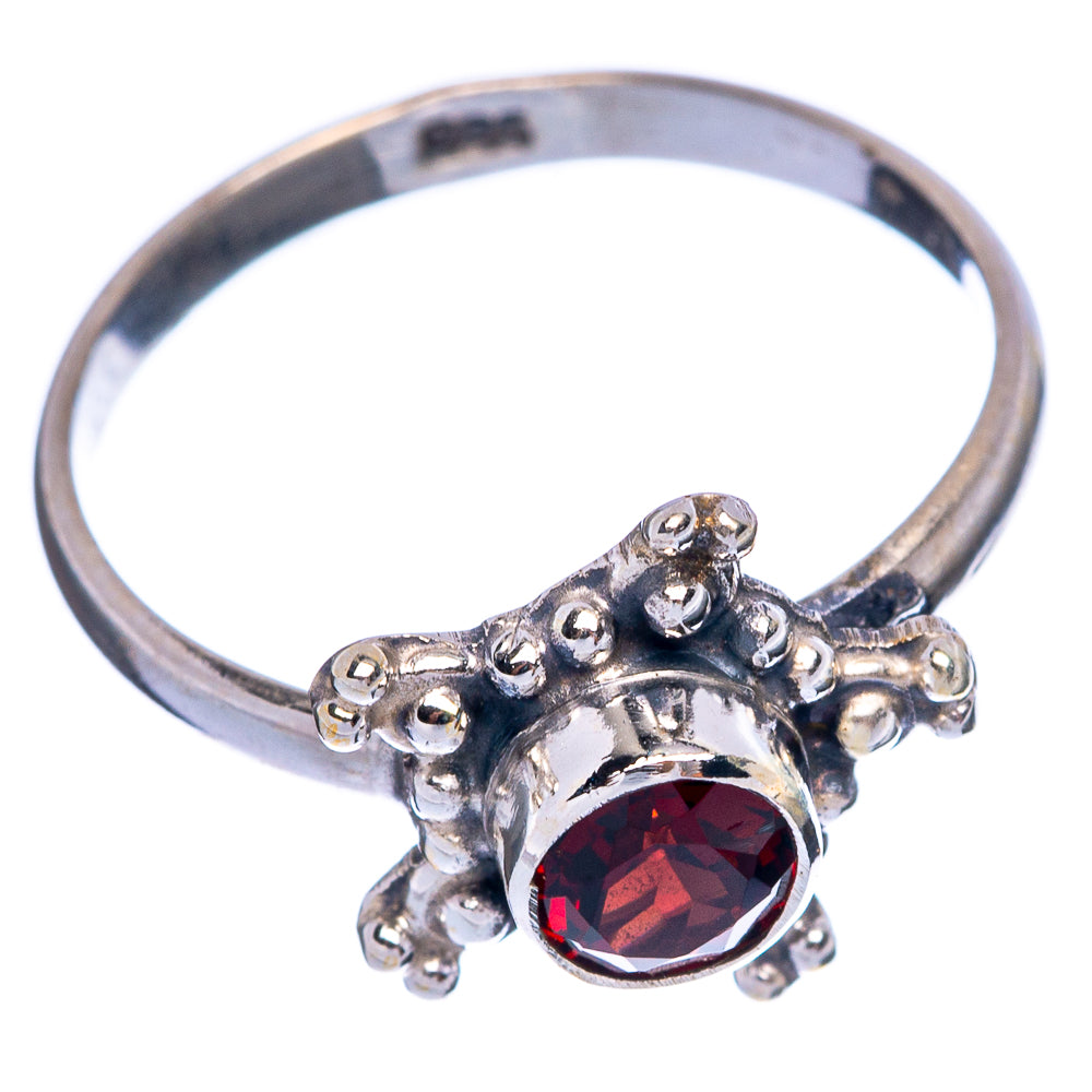 Garnet Dainty Ring Size 6 (925 Sterling Silver) R145697