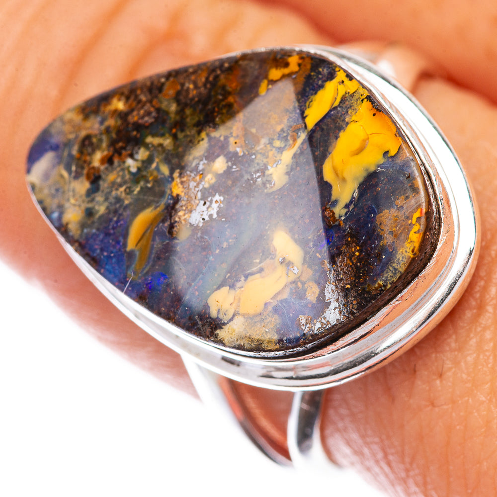 Boulder Opal Ring Size 9 (925 Sterling Silver) R145162