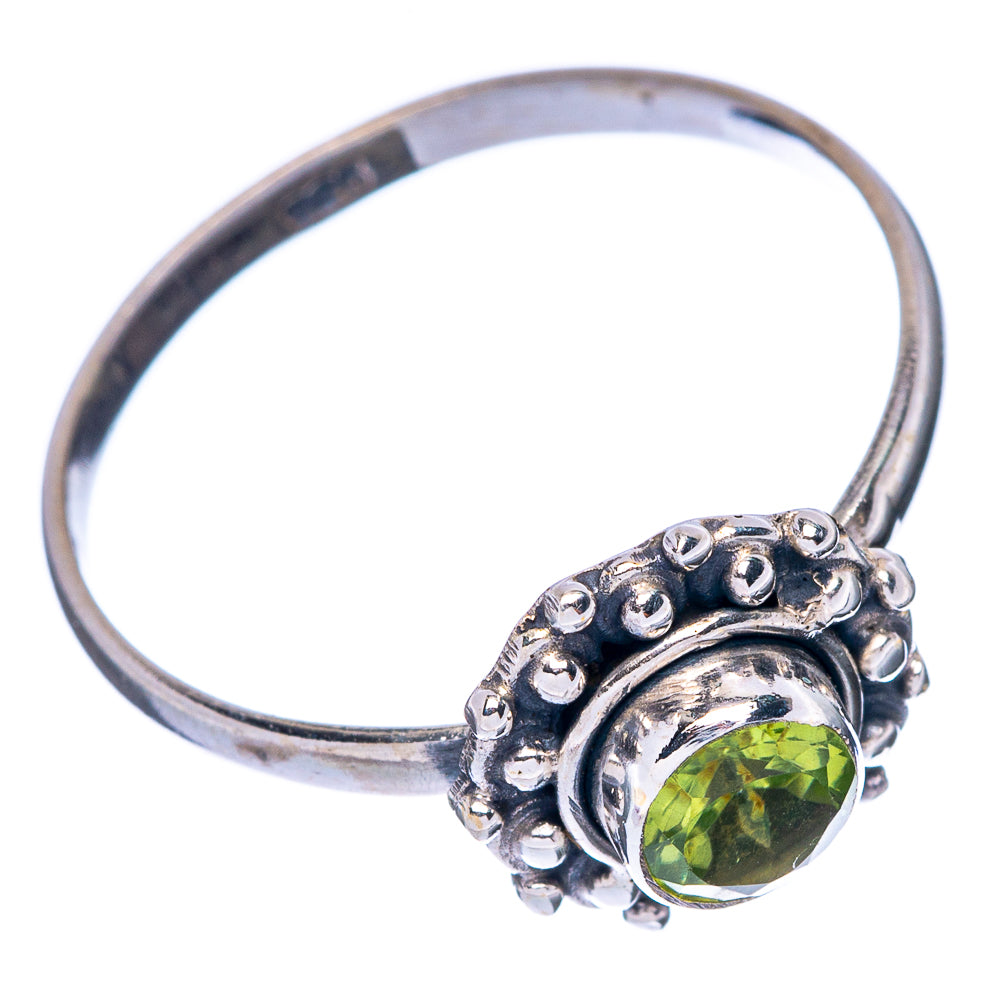 Peridot Dainty Ring Size 8.75 (925 Sterling Silver) R145769