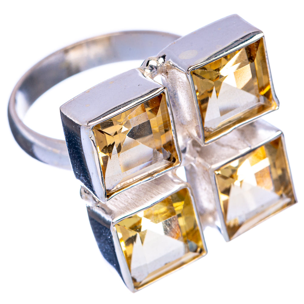 Large Faceted Citrine Ring Size 9 (925 Sterling Silver) R144650