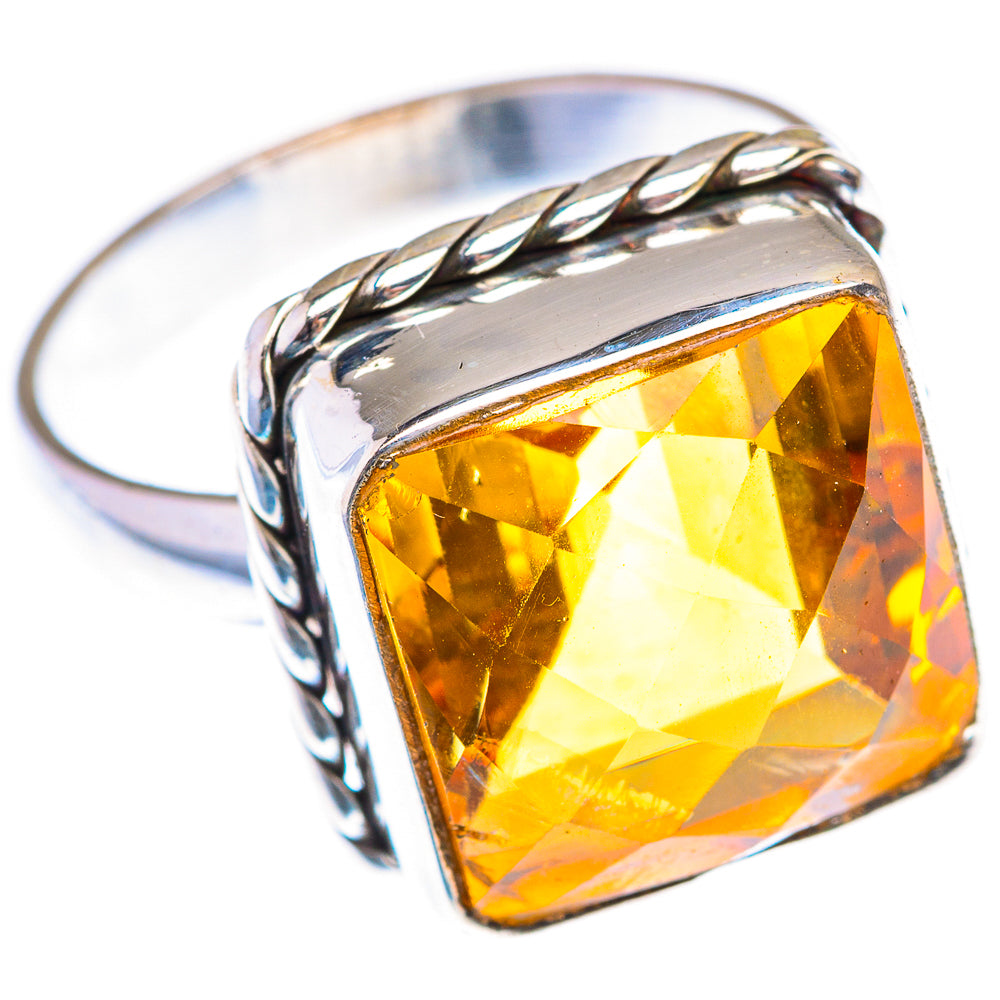Faceted Citrine Ring Size 8 (925 Sterling Silver) RING139966