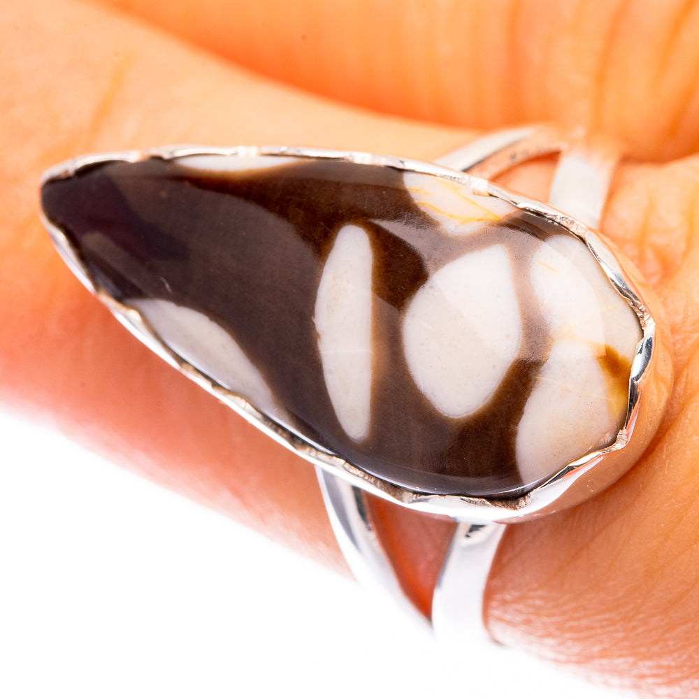 Peanut Wood Jasper Ring Size 7.25 (925 Sterling Silver) R141485