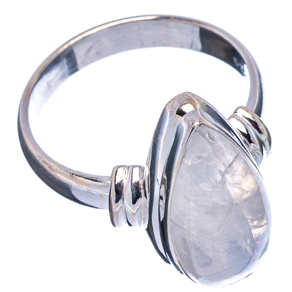 Rainbow Moonstone Ring Size 6.75 (.925 Sterling Silver)