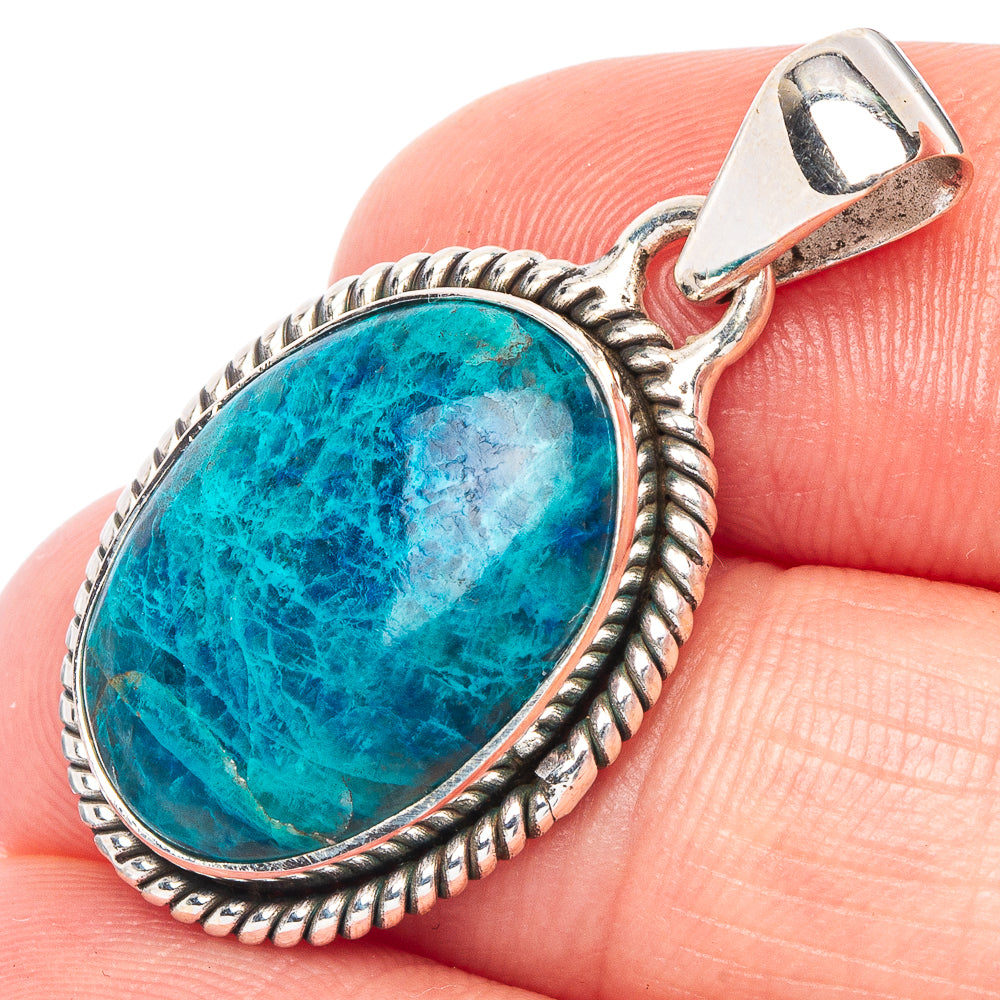Apatite Pendant 1 1/4" (925 Sterling Silver) P44852