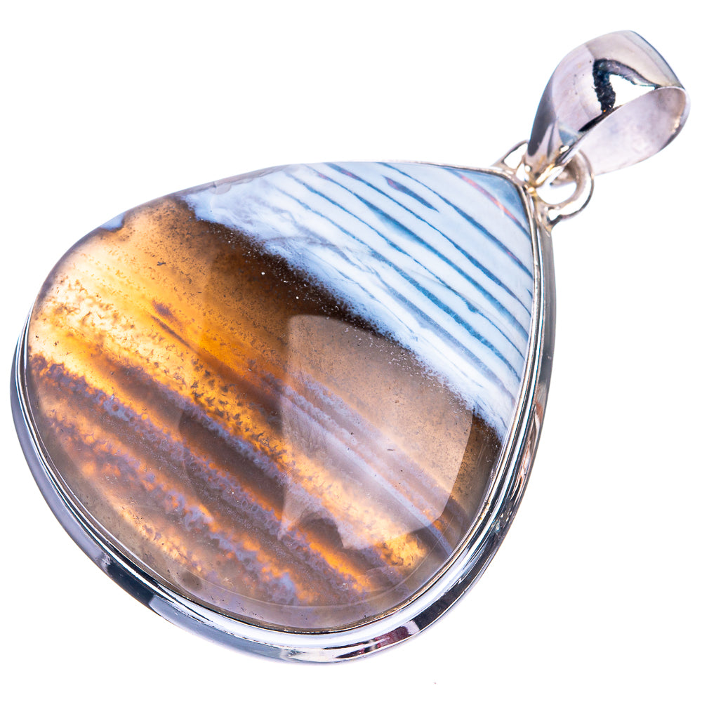 Blue Scheelite Pendant 1 7/8" (925 Sterling Silver) P39004