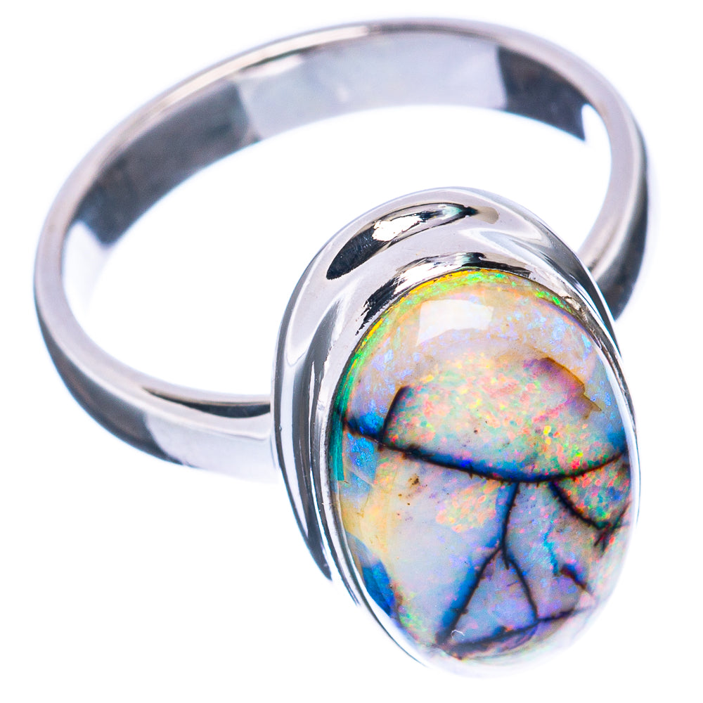 Rare Sterling Opal Ring Size 6 (925 Sterling Silver) R2910