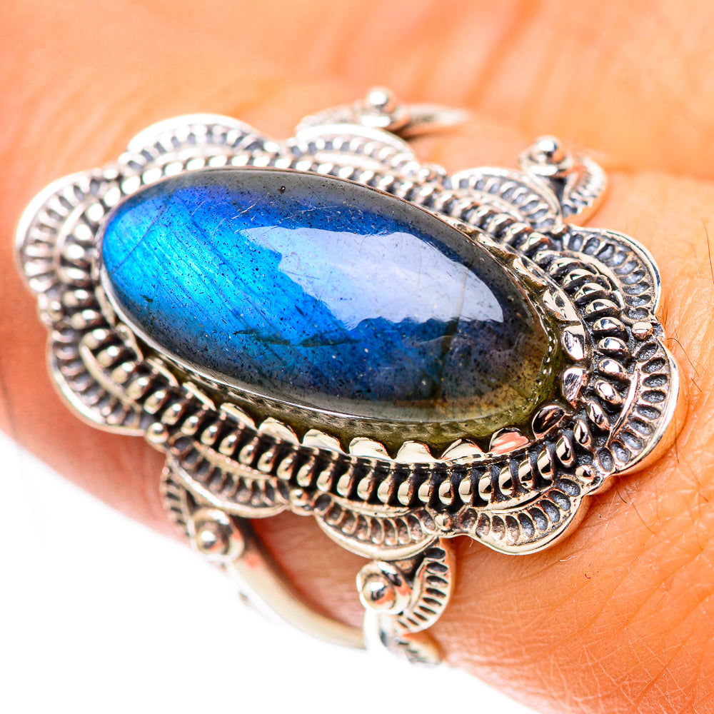 Labradorite Ring Size 8 (925 Sterling Silver) RING139122