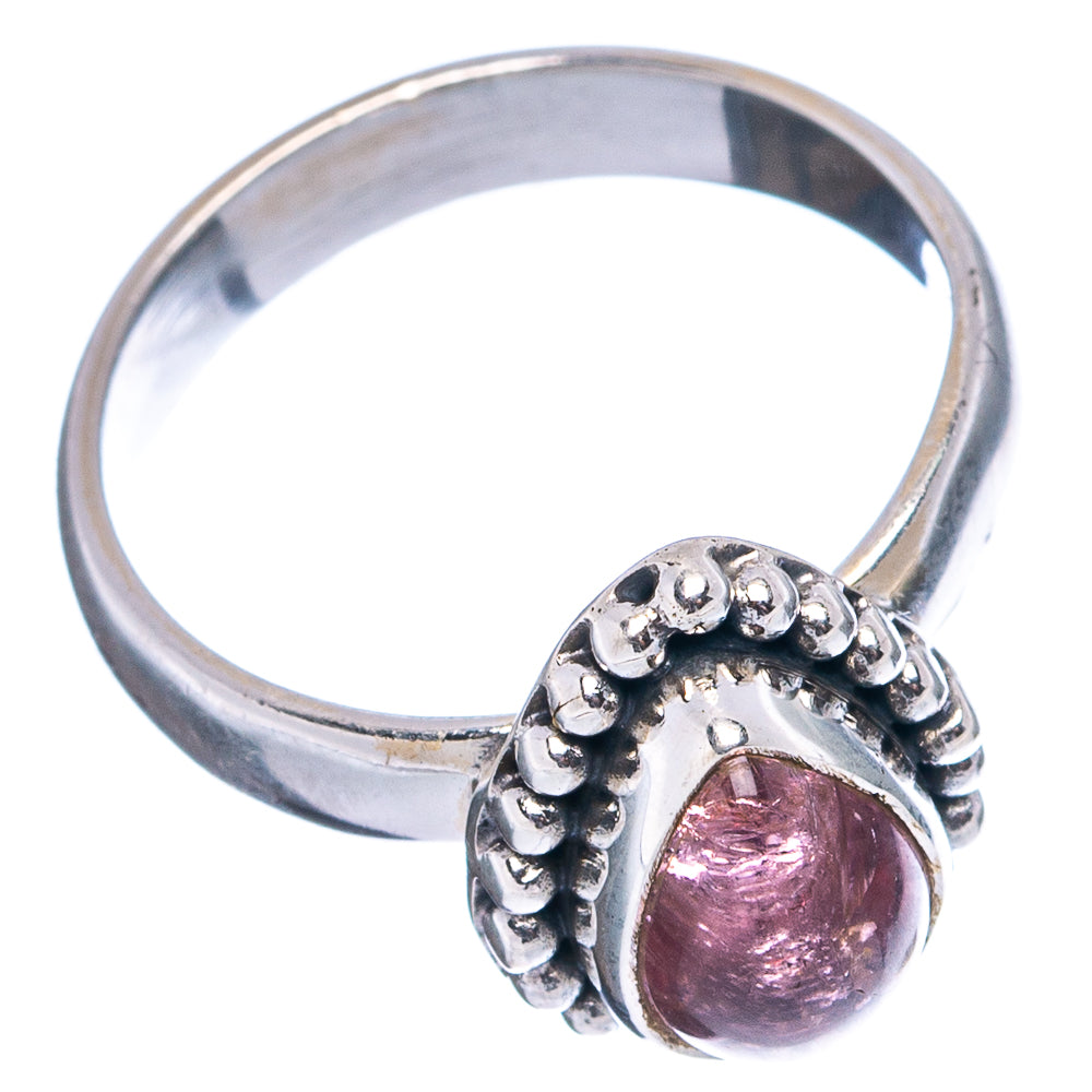 Rare Pink Tourmaline Ring Size 6 (.925 Sterling Silver)