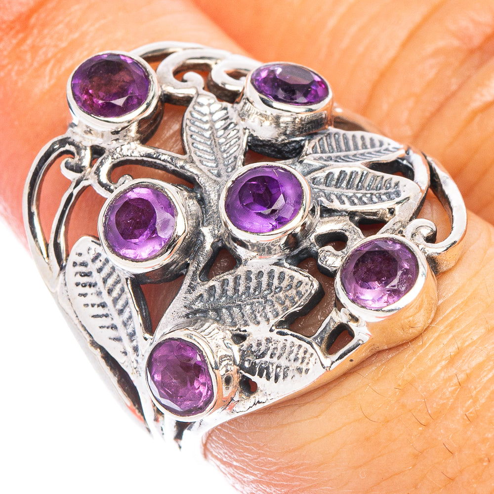 Amethyst Ring Size 7.5 (925 Sterling Silver) R7349