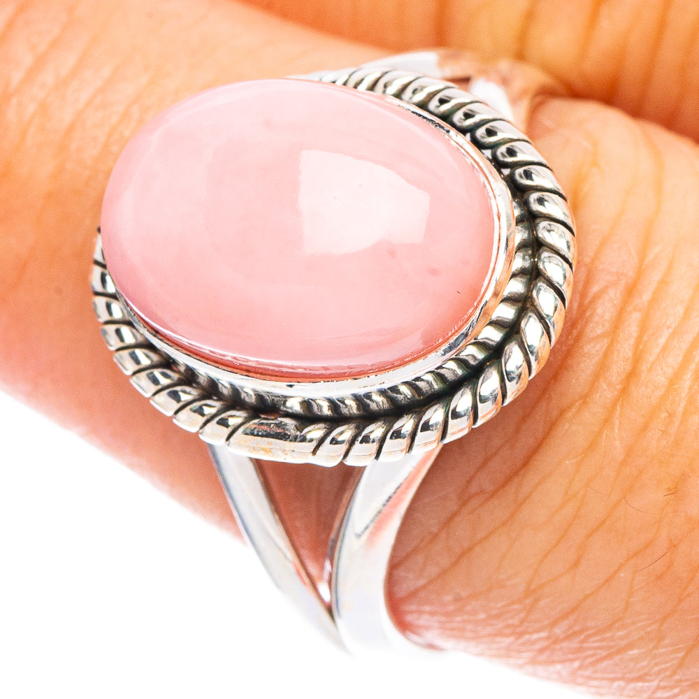 Pink Opal Ring Size 8.75 (925 Sterling Silver) R7263