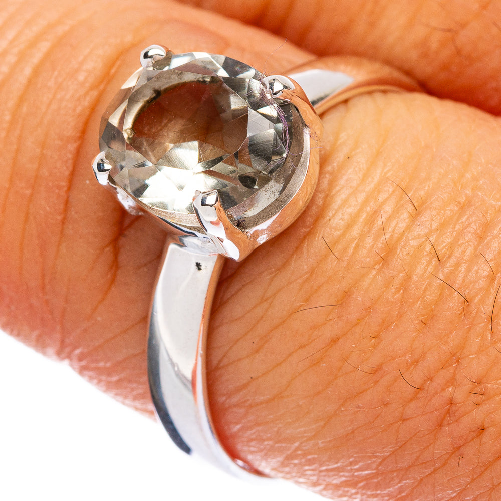 Green Amethyst Ring Size 8.75 (925 Sterling Silver) R146408