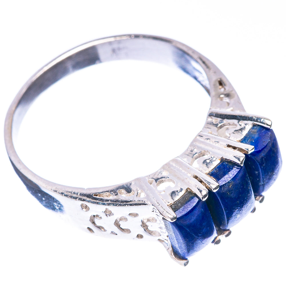 Lapis Lazuli Ring Size 7.75 (925 Sterling Silver) R5679