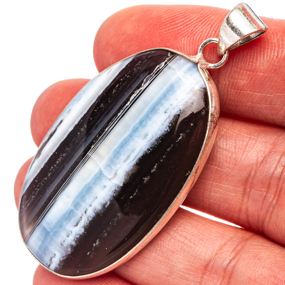 Owyhee Opal Pendant 2 1/8" (Silver Plated)