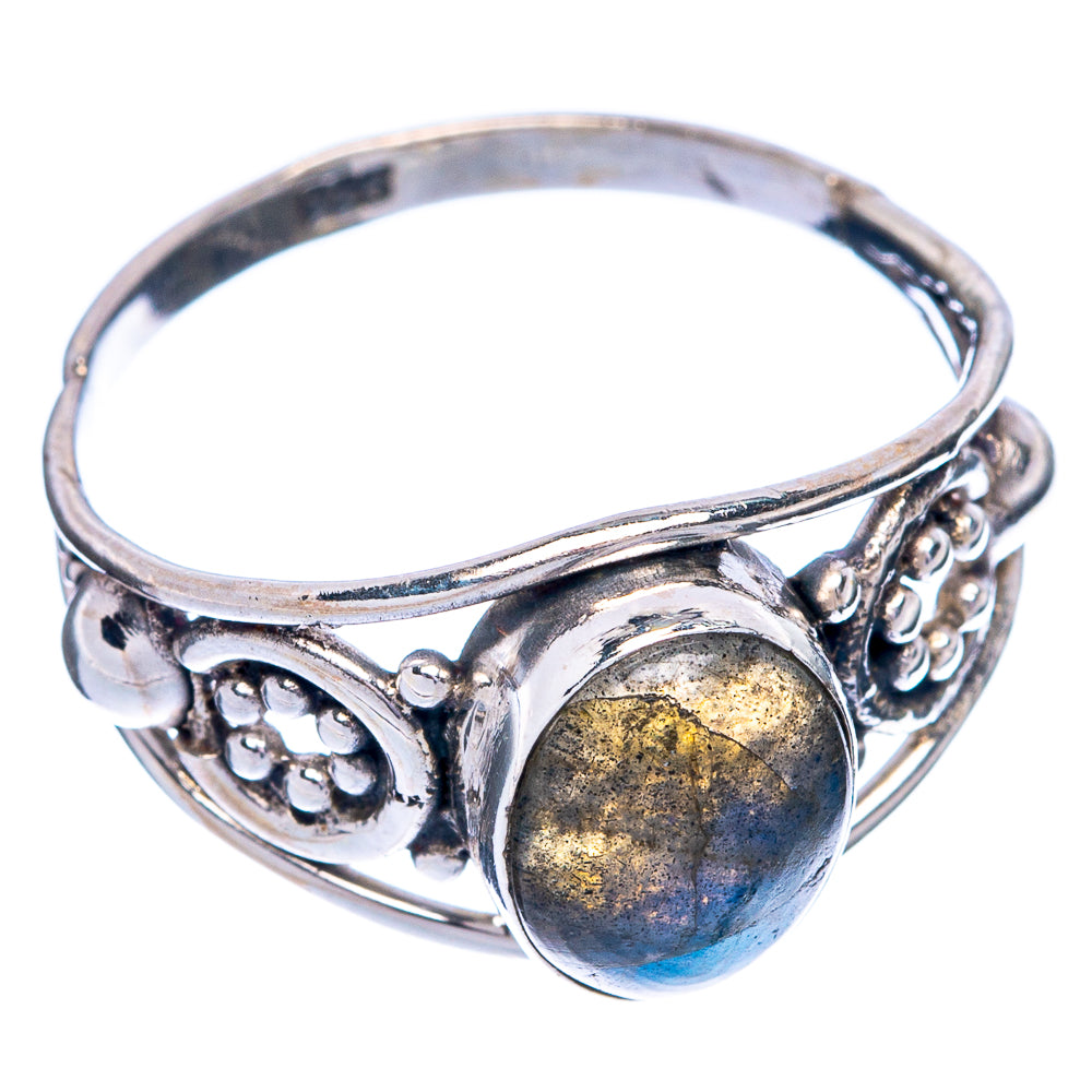 Labradorite Dainty Ring Size 7.5 (925 Sterling Silver) R145531